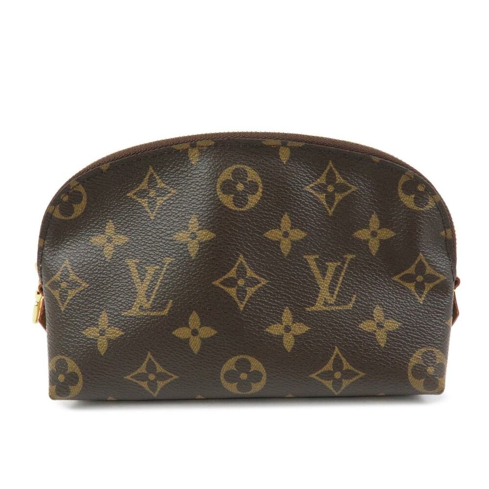 Louis Vuitton Monogram Pochette Cosmetic PM Pouch Brown